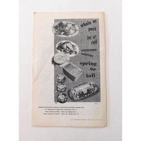 Turkey on the Table The Year Round USDA 1963 Home & Garden Bulletin No. 45 - Picture 2 of 5